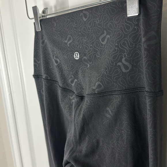 Lululemon Align High-Rise Pant 28" Yogo Emboss Black / Black - Picture 9 of 11